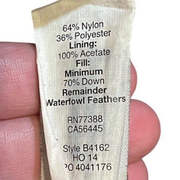 Madewell Womens XS Quilted Down Puffer Coat-Dark Navy & Black Asymmetrical Zip - Picture 13 of 15